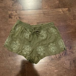 Anthropologie shorts olive